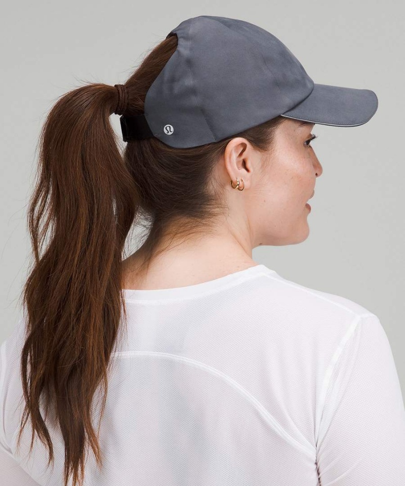 Sombreros Lululemon Fast and Free Ponytail Correr Mujer Gris Gris Oscuro Chile | 580AJSBXP