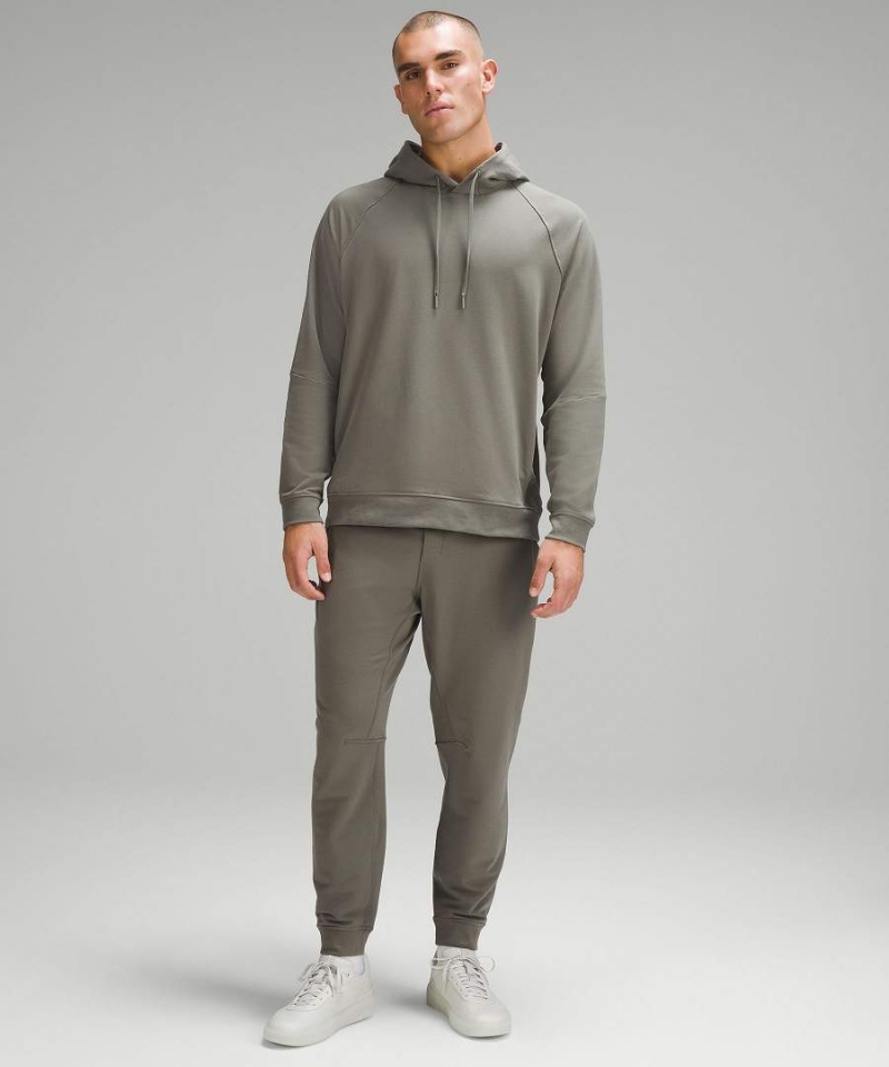 Sudadera con Capucha Lululemon City Sweat Pullover Hombre Gris Verde Oliva Chile | 824XDESHW