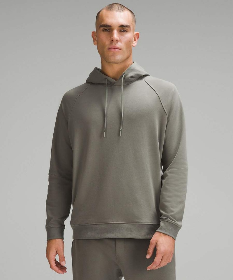 Sudadera con Capucha Lululemon City Sweat Pullover Hombre Gris Verde Oliva Chile | 824XDESHW