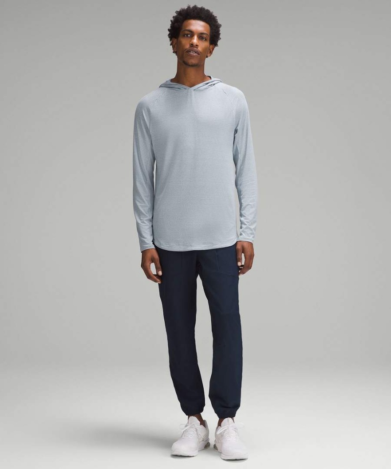 Sudadera con Capucha Lululemon Drysense Hombre Azules Chile | 081GCQHUP