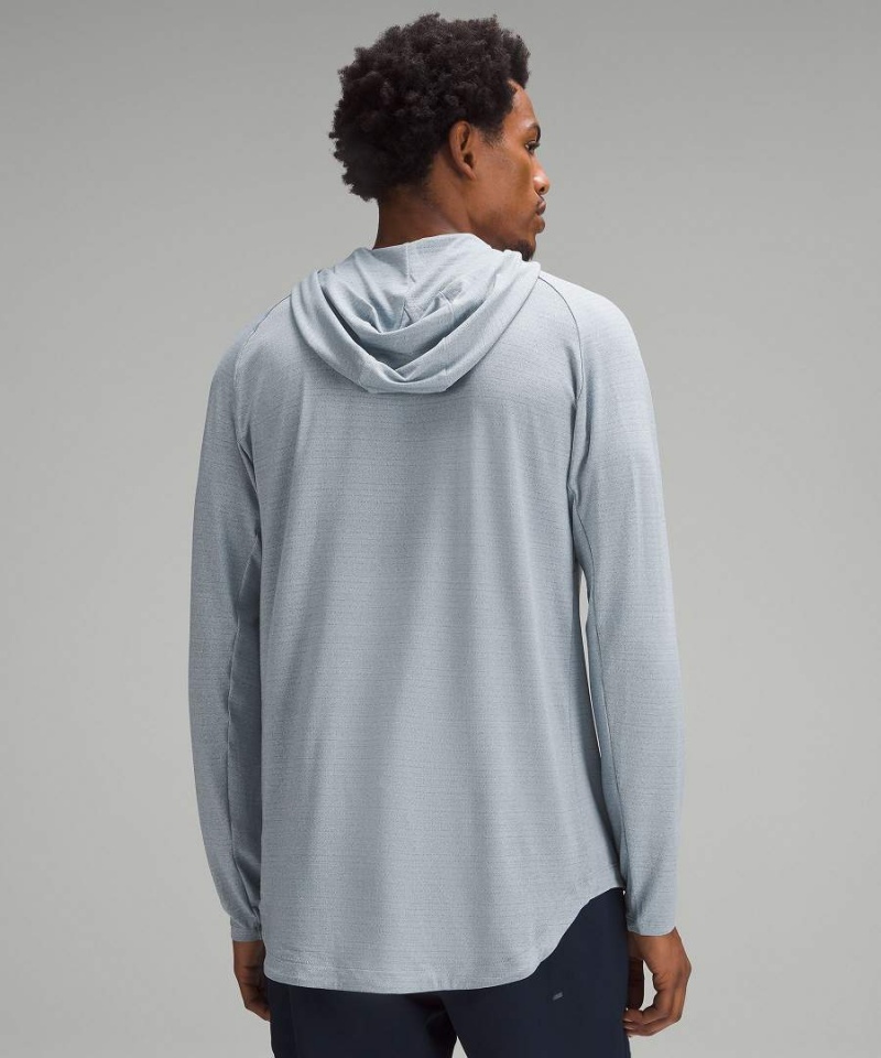 Sudadera con Capucha Lululemon Drysense Hombre Azules Chile | 081GCQHUP