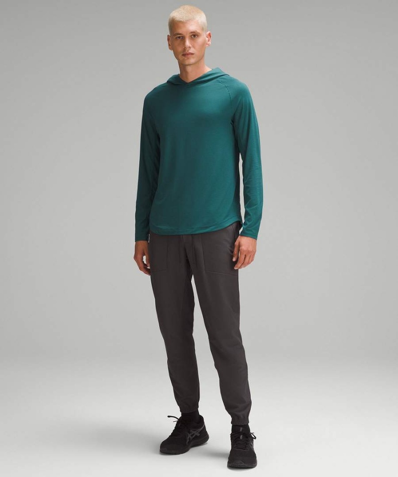 Sudadera con Capucha Lululemon License to Train Hombre Turquesa Chile | 157DMJPGI