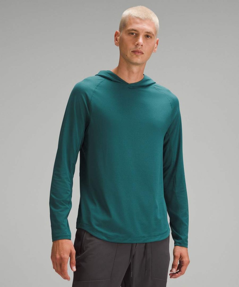 Sudadera con Capucha Lululemon License to Train Hombre Turquesa Chile | 157DMJPGI