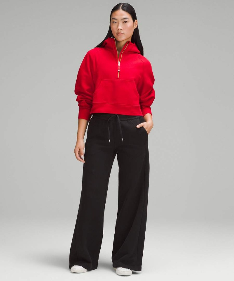 Sudadera con Capucha Lululemon Lunar New Year Scuba Oversized Half-Zip Mujer Rojas Oscuro Chile | 243JNLZGV