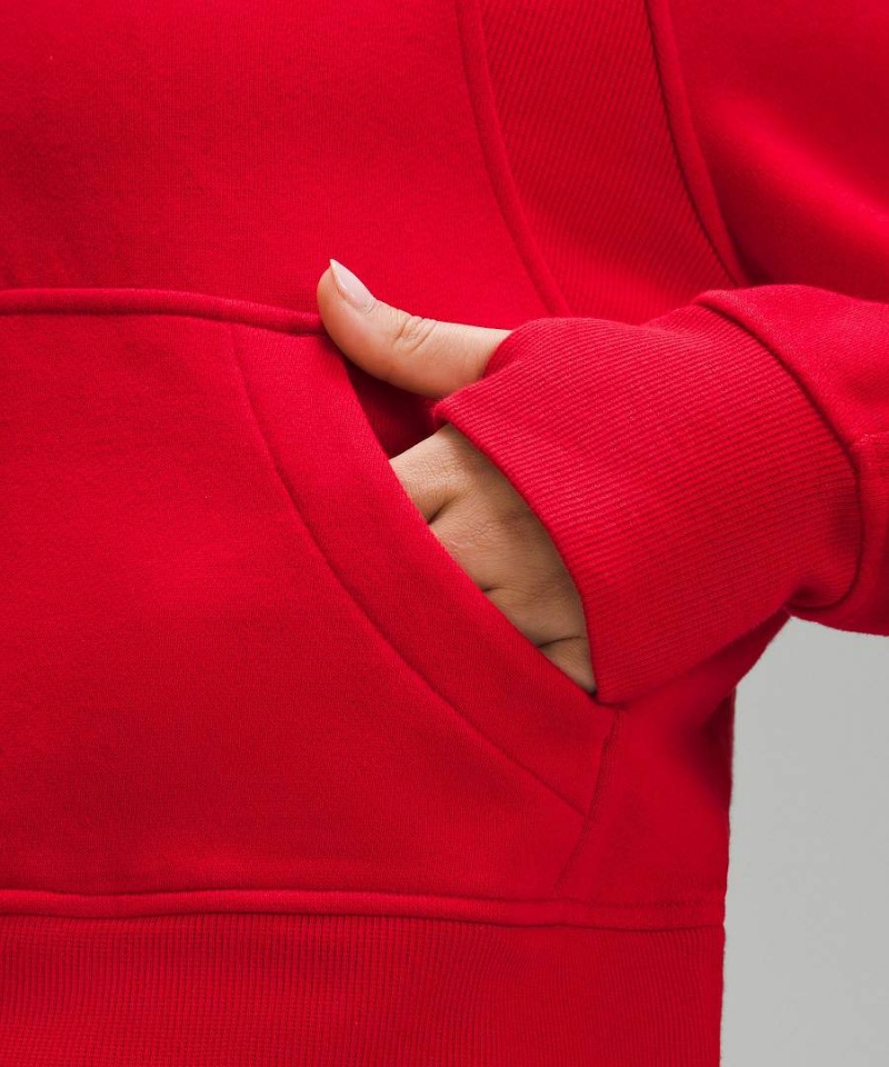 Sudadera con Capucha Lululemon Lunar New Year Scuba Oversized Half-Zip Mujer Rojas Oscuro Chile | 243JNLZGV