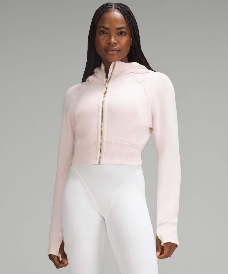 Sudadera con Capucha Lululemon Scuba Full-Zip Cropped Mujer Rojas Claro Doradas Chile | 207REVPYG