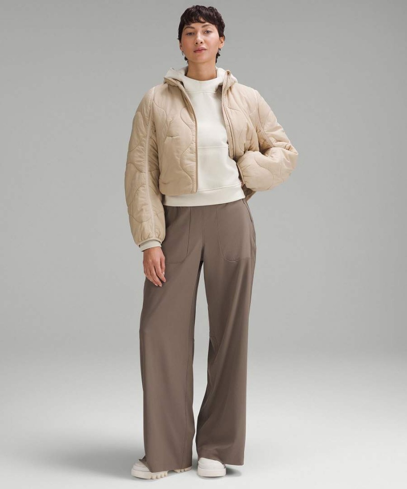 Sudadera con Capucha Lululemon Scuba Oversized Mujer Beige Chile | 613FYCQPT