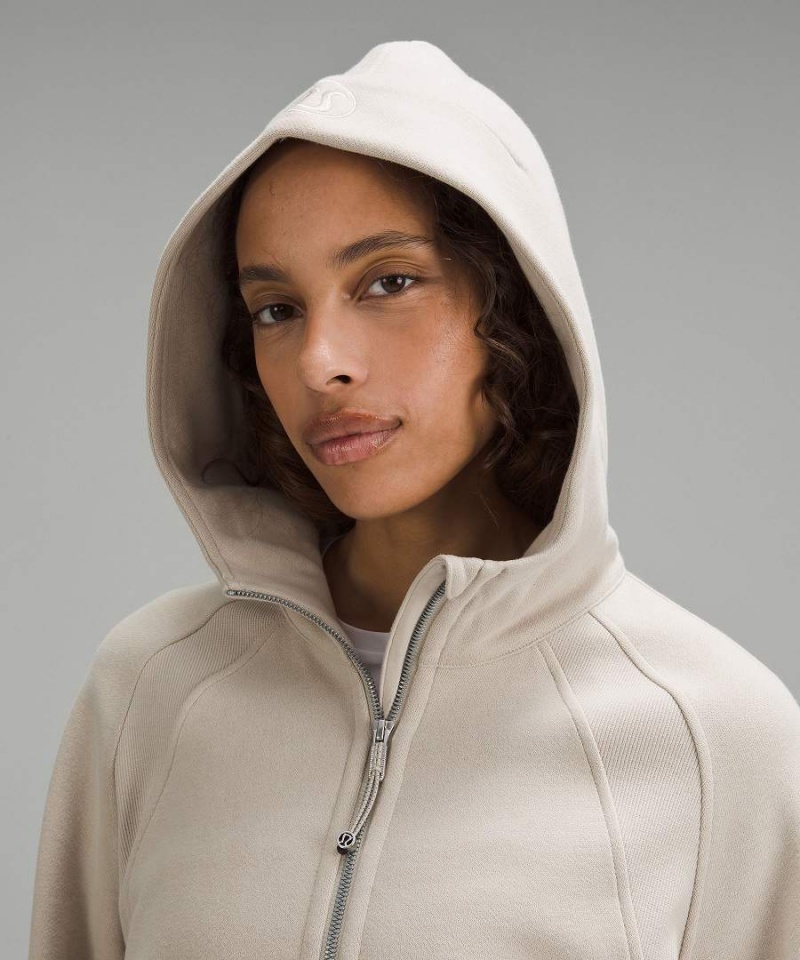 Sudadera con Capucha Lululemon Scuba Oversized Full-Zip Mujer Beige Chile | 243JFSZUK
