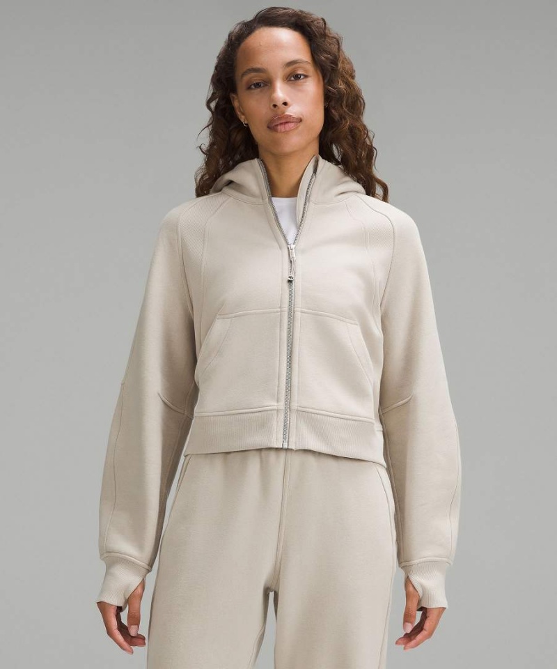 Sudadera con Capucha Lululemon Scuba Oversized Full-Zip Mujer Beige Chile | 243JFSZUK