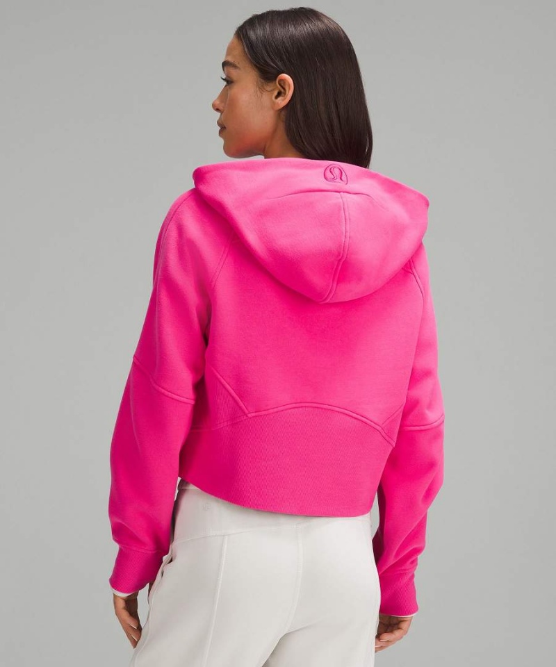 Sudadera con Capucha Lululemon Scuba Oversized Full-Zip Gold Zip Mujer Rosas Chile | 814VPLYME