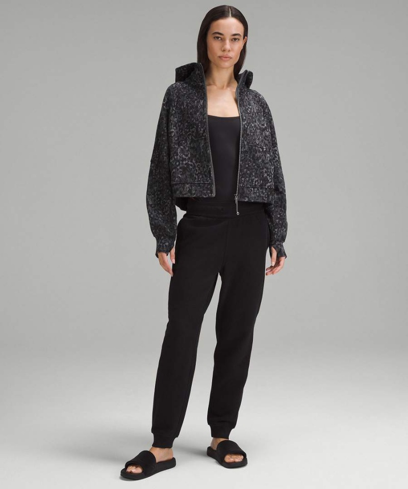 Sudadera con Capucha Lululemon Scuba Oversized Full-Zip Mujer Leopardo Multicolor Chile | 401BRTUWD