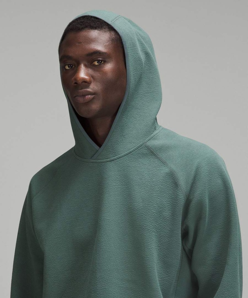 Sudadera con Capucha Lululemon Textured Spacer Pullover Hombre Verde Oscuro Chile | 721ILAFMB