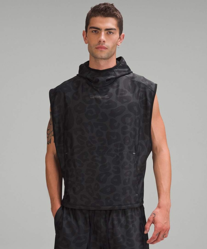 Sudadera con Capucha Lululemon lab Sin Manga Entrenamiento Hombre Gris Oscuro Multicolor Chile | 125YLJCGM