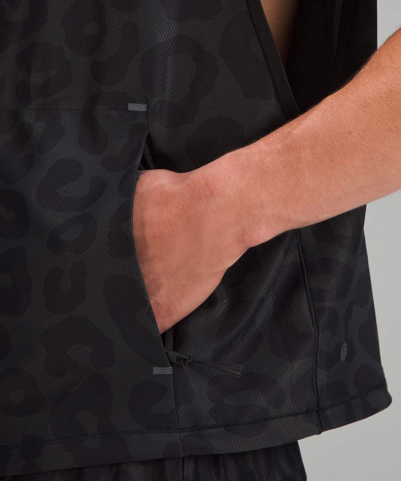 Sudadera con Capucha Lululemon lab Sin Manga Entrenamiento Hombre Gris Oscuro Multicolor Chile | 125YLJCGM