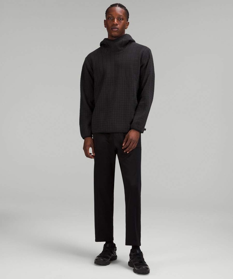 Sudadera con Capucha Lululemon lab Textured-Grid Fleece Hombre Negras Chile | 370HXTBVJ