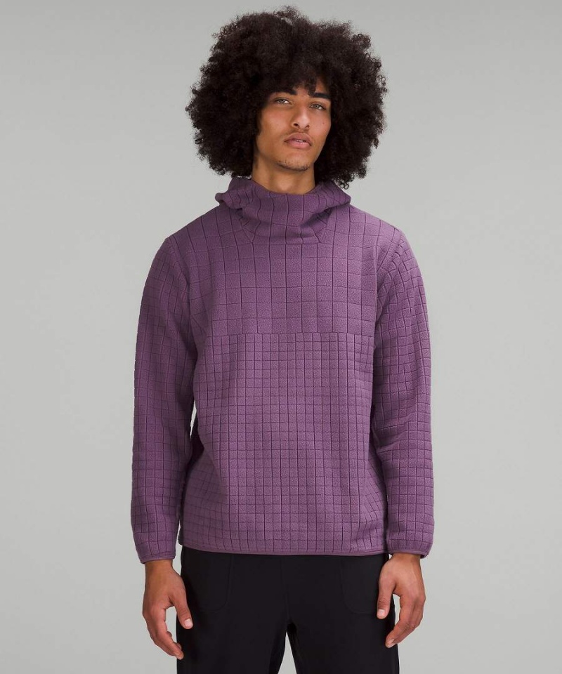 Sudadera con Capucha Lululemon lab Textured-Grid Fleece Hombre Moradas Chile | 105XNTFOH