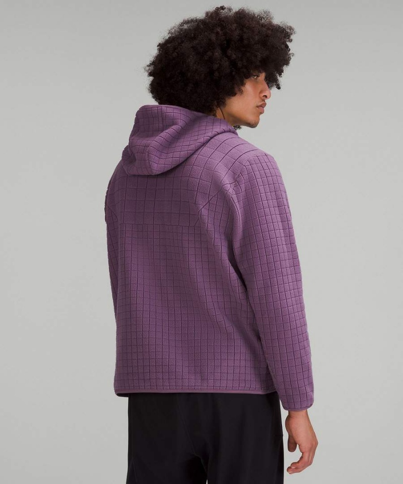 Sudadera con Capucha Lululemon lab Textured-Grid Fleece Hombre Moradas Chile | 105XNTFOH