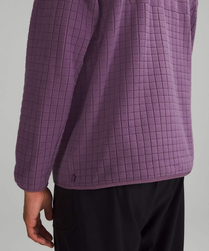 Sudadera con Capucha Lululemon lab Textured-Grid Fleece Hombre Moradas Chile | 105XNTFOH