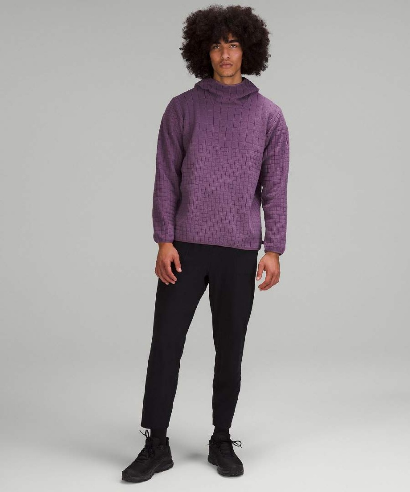 Sudadera con Capucha Lululemon lab Textured-Grid Fleece Hombre Moradas Chile | 105XNTFOH