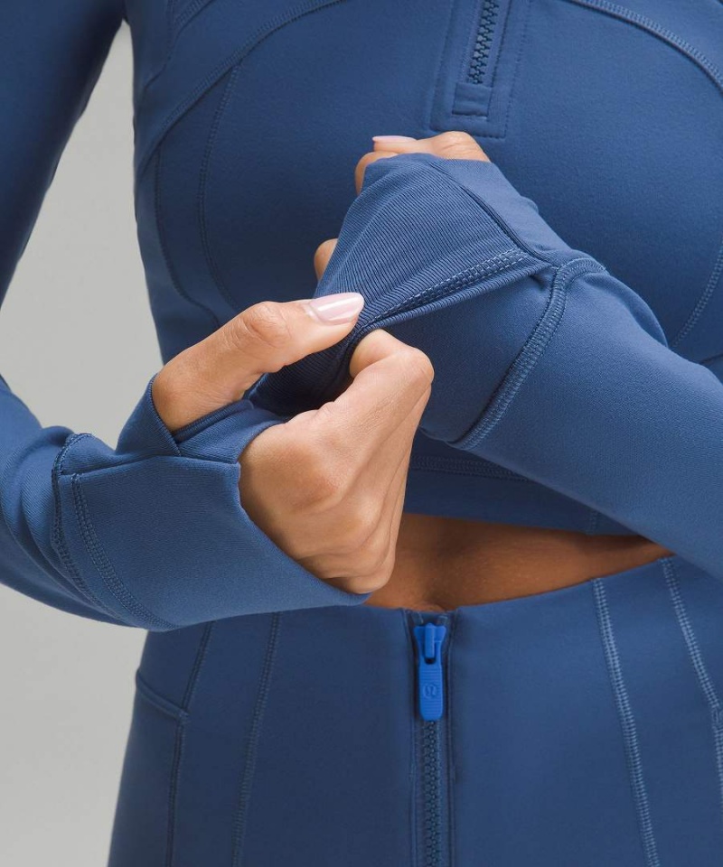 Sudaderas Lululemon Define Cropped Half Zip Luon Mujer Azules Chile | 962ZJRTFG