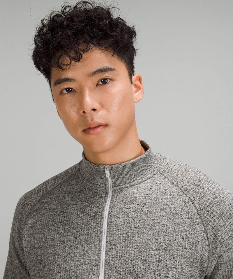 Sudaderas Lululemon Engineered Warmth Half Zip Hombre Blancas Gris Negras Chile | 247PHSTCD