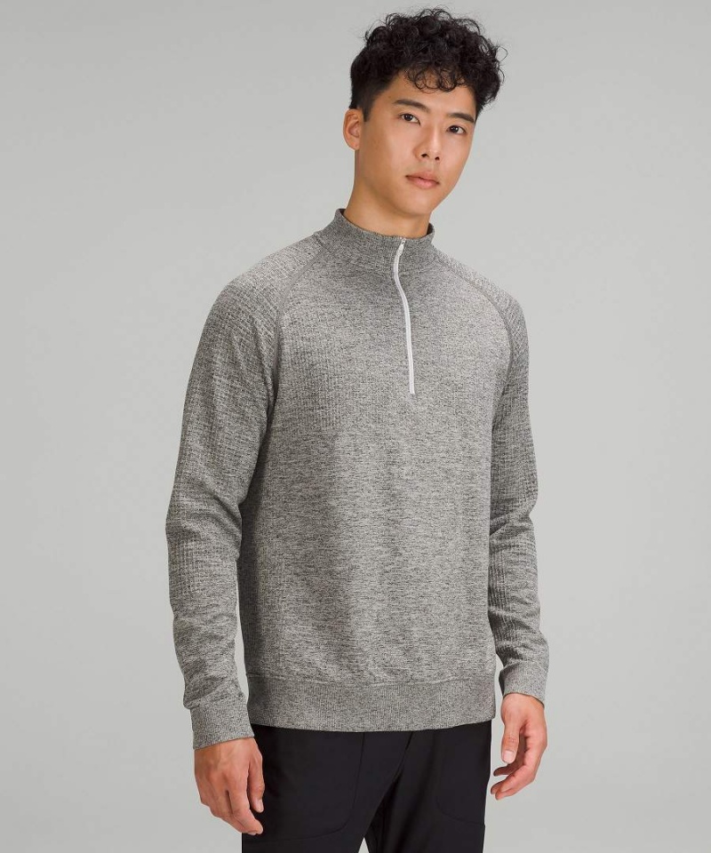 Sudaderas Lululemon Engineered Warmth Half Zip Hombre Blancas Gris Negras Chile | 247PHSTCD