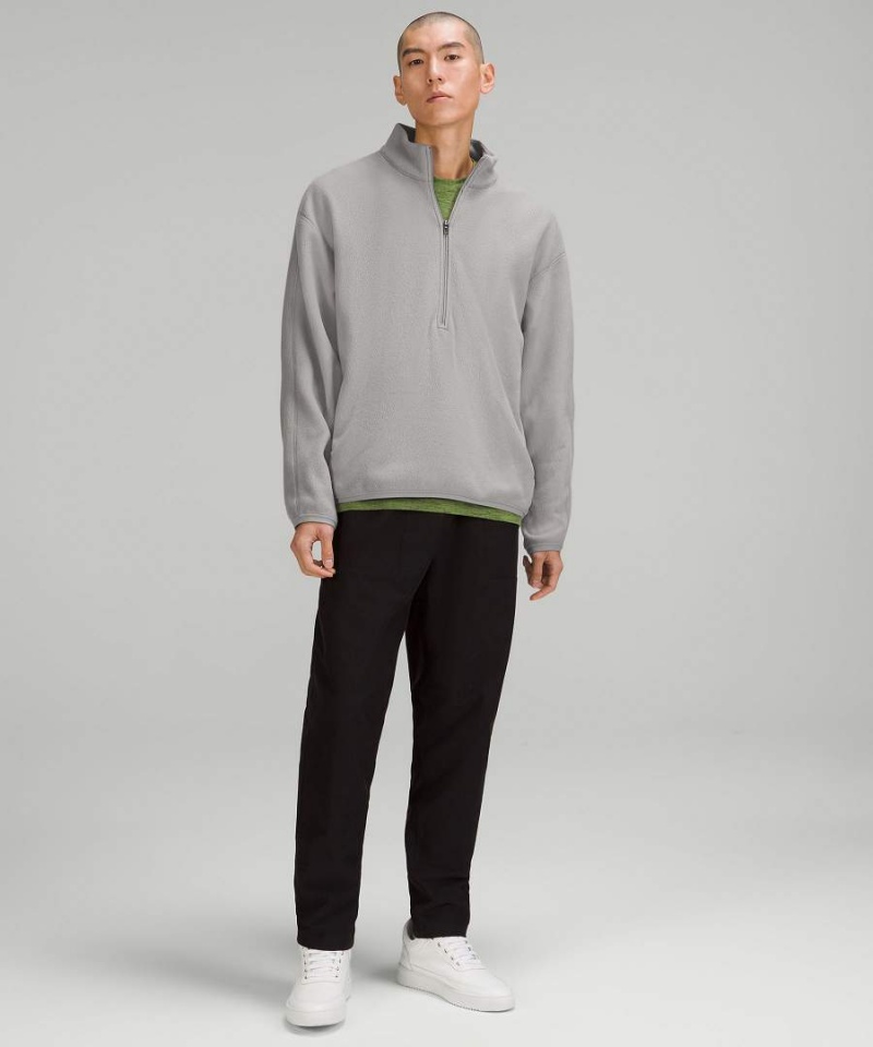 Sudaderas Lululemon Oversized Fleece Half Zip Hombre Gris Chile | 735HLTOKV