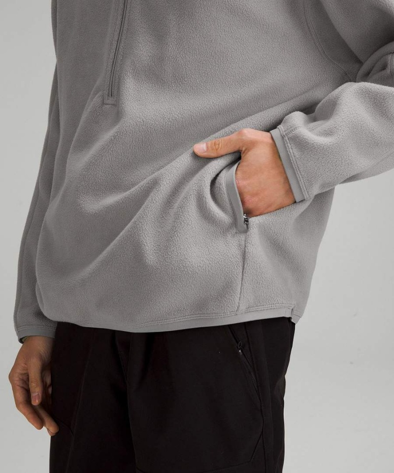 Sudaderas Lululemon Oversized Fleece Half Zip Hombre Gris Chile | 735HLTOKV