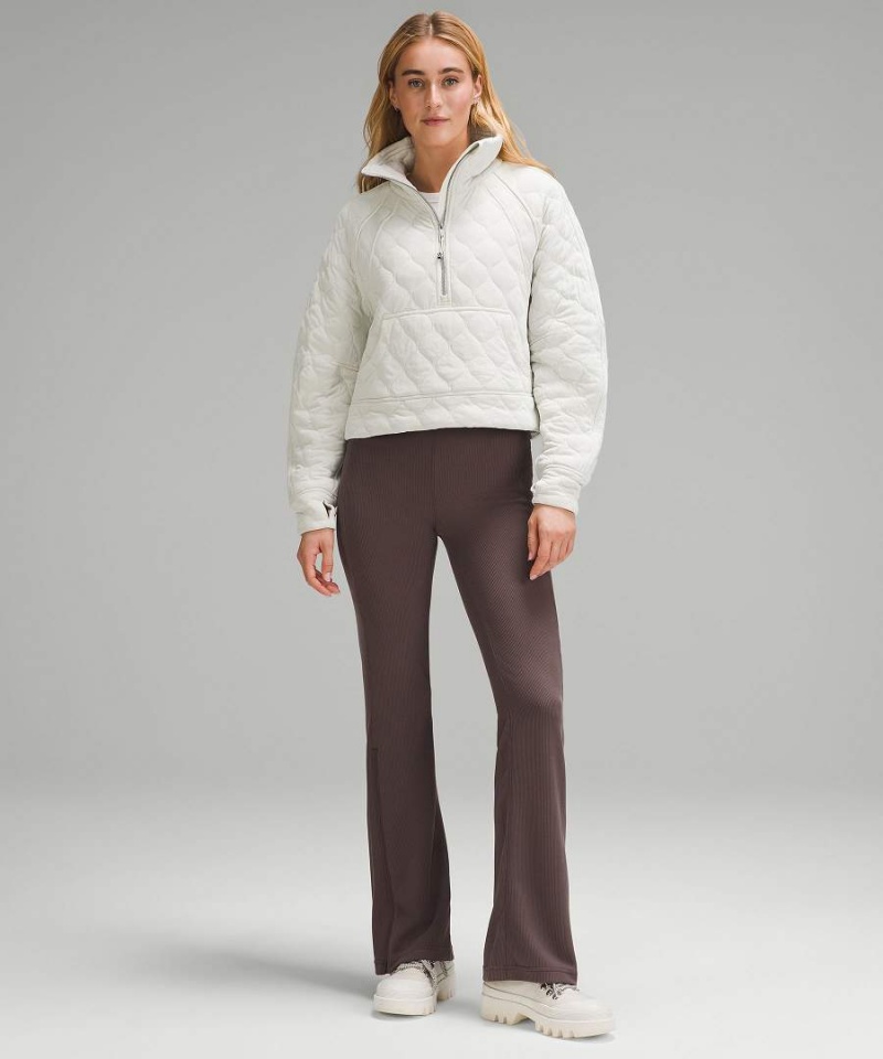 Sudaderas Lululemon Scuba Oversized Acolchado Half Zip Mujer Beige Chile | 169FRBVGH