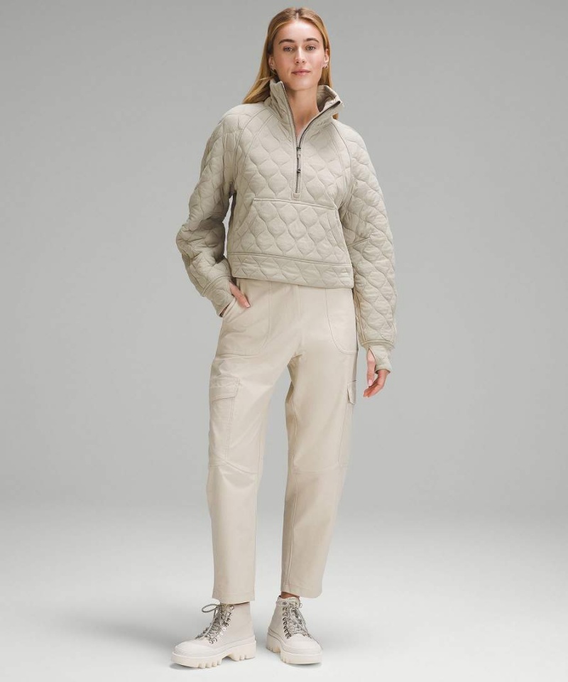 Sudaderas Lululemon Scuba Oversized Acolchado Half Zip Mujer Gris Chile | 397UYSRBJ