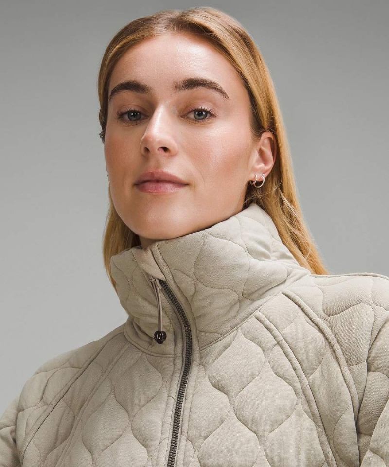 Sudaderas Lululemon Scuba Oversized Acolchado Half Zip Mujer Gris Chile | 397UYSRBJ
