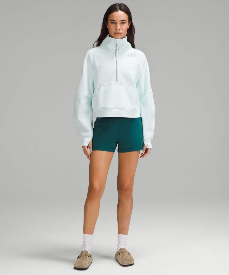 Sudaderas Lululemon Scuba Oversized Funnel-Neck Half Zip Mujer Azules Chile | 251SPQEAM