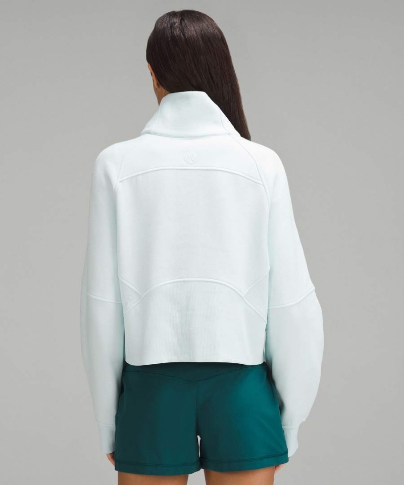 Sudaderas Lululemon Scuba Oversized Funnel-Neck Half Zip Mujer Azules Chile | 251SPQEAM