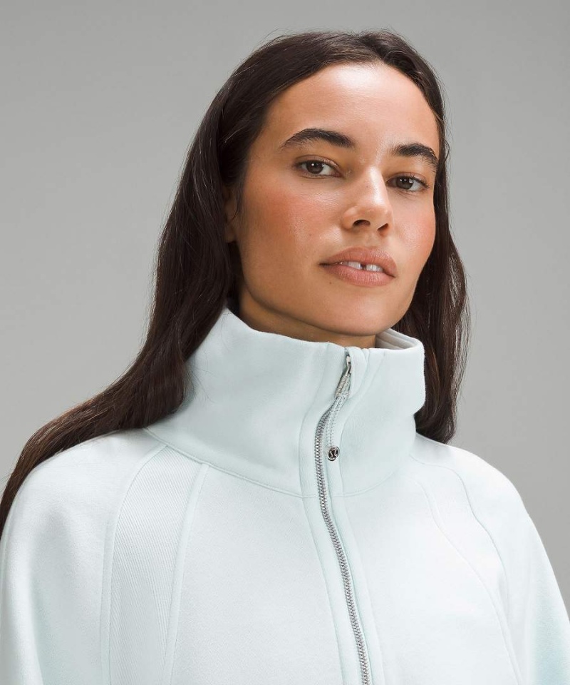 Sudaderas Lululemon Scuba Oversized Funnel-Neck Half Zip Mujer Azules Chile | 251SPQEAM