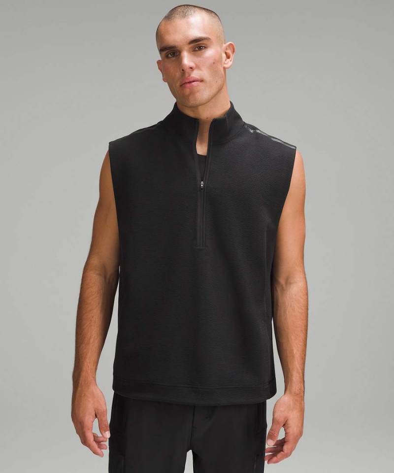 Sudaderas Lululemon Sin Manga Half Zip Jordan Clarkson Hombre Negras Chile | 791PCYWNO