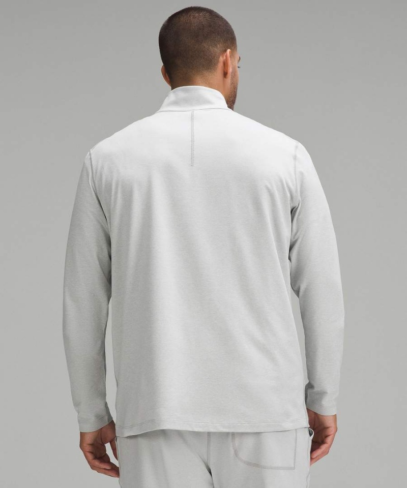 Sudaderas Lululemon Soft Jersey Half Zip Hombre Plateadas Chile | 169ZEAIVX