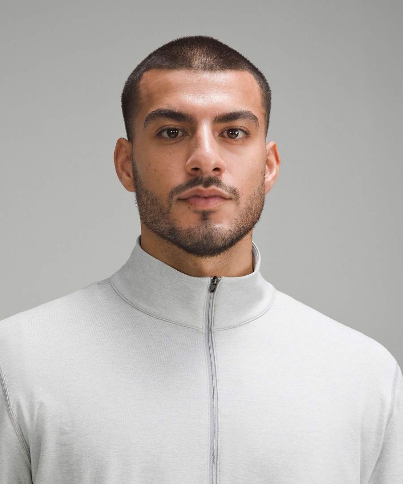 Sudaderas Lululemon Soft Jersey Half Zip Hombre Plateadas Chile | 169ZEAIVX