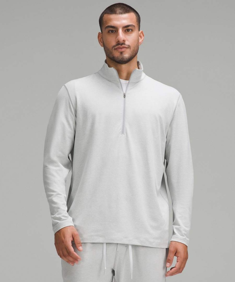 Sudaderas Lululemon Soft Jersey Half Zip Hombre Plateadas Chile | 169ZEAIVX