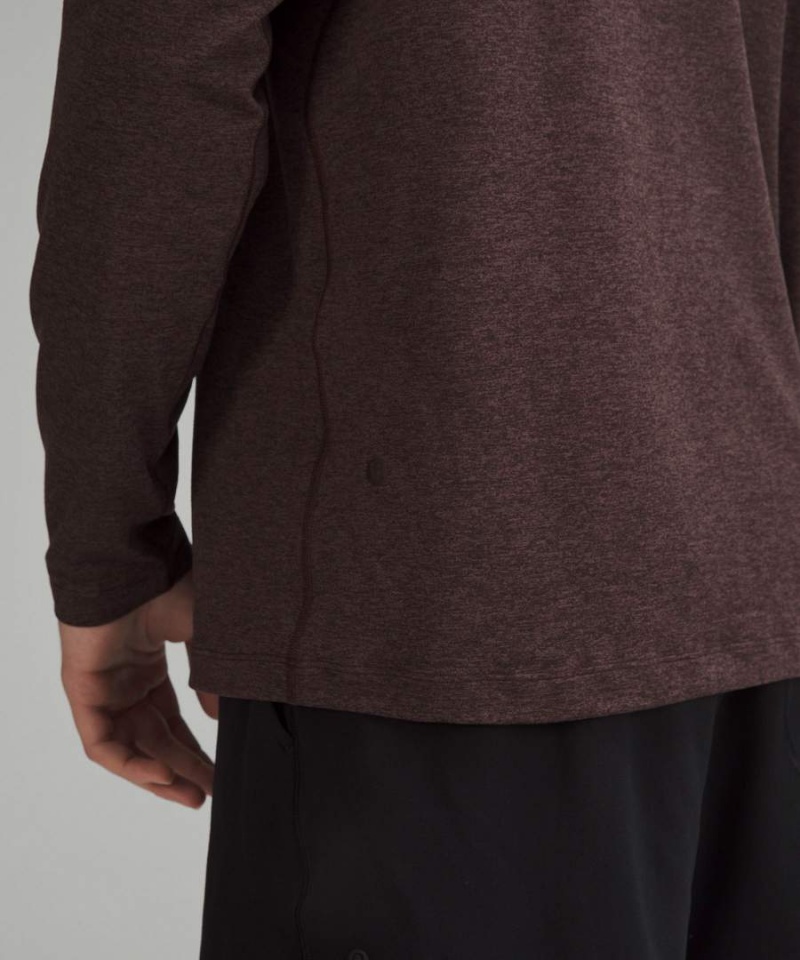 Sudaderas Lululemon Soft Jersey Half Zip Hombre Chocolate Chile | 564KDTQAZ