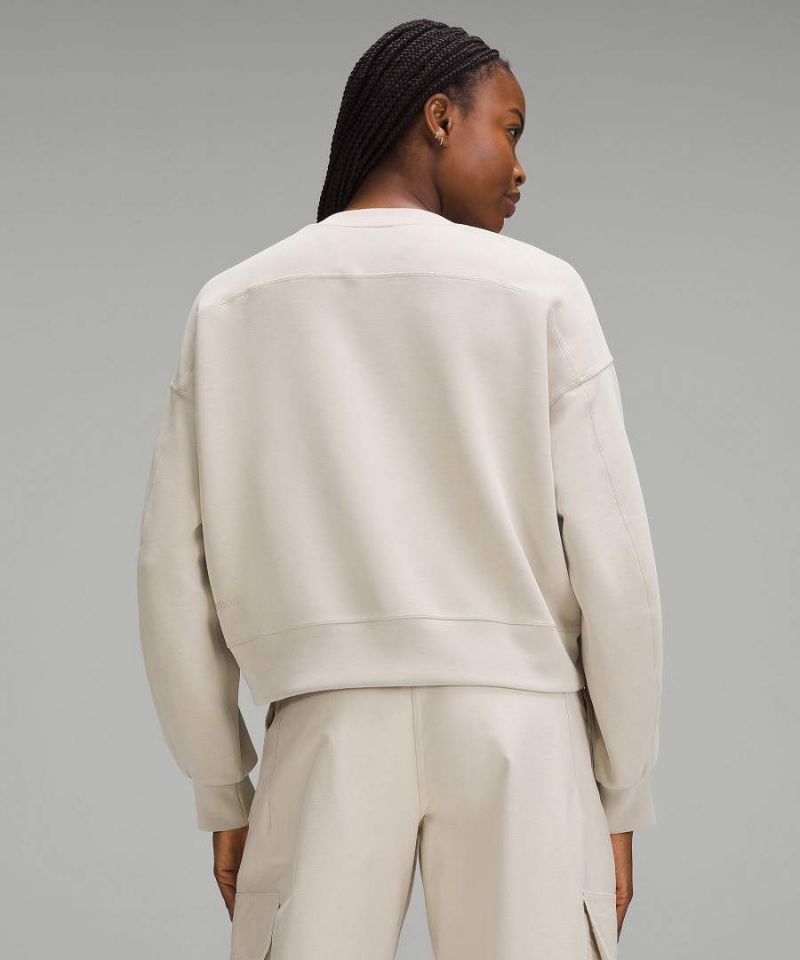 Sudaderas Lululemon Softstreme Perfectly Oversized Cropped Crew Mujer Beige Chile | 548VSXWKF