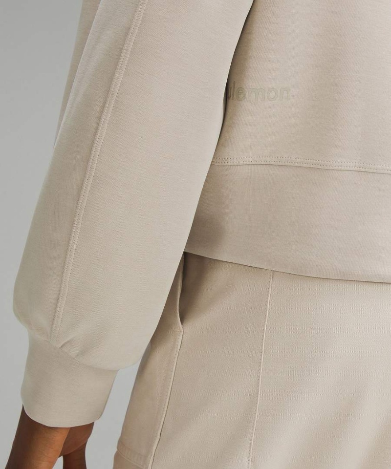 Sudaderas Lululemon Softstreme Perfectly Oversized Cropped Crew Mujer Beige Chile | 548VSXWKF
