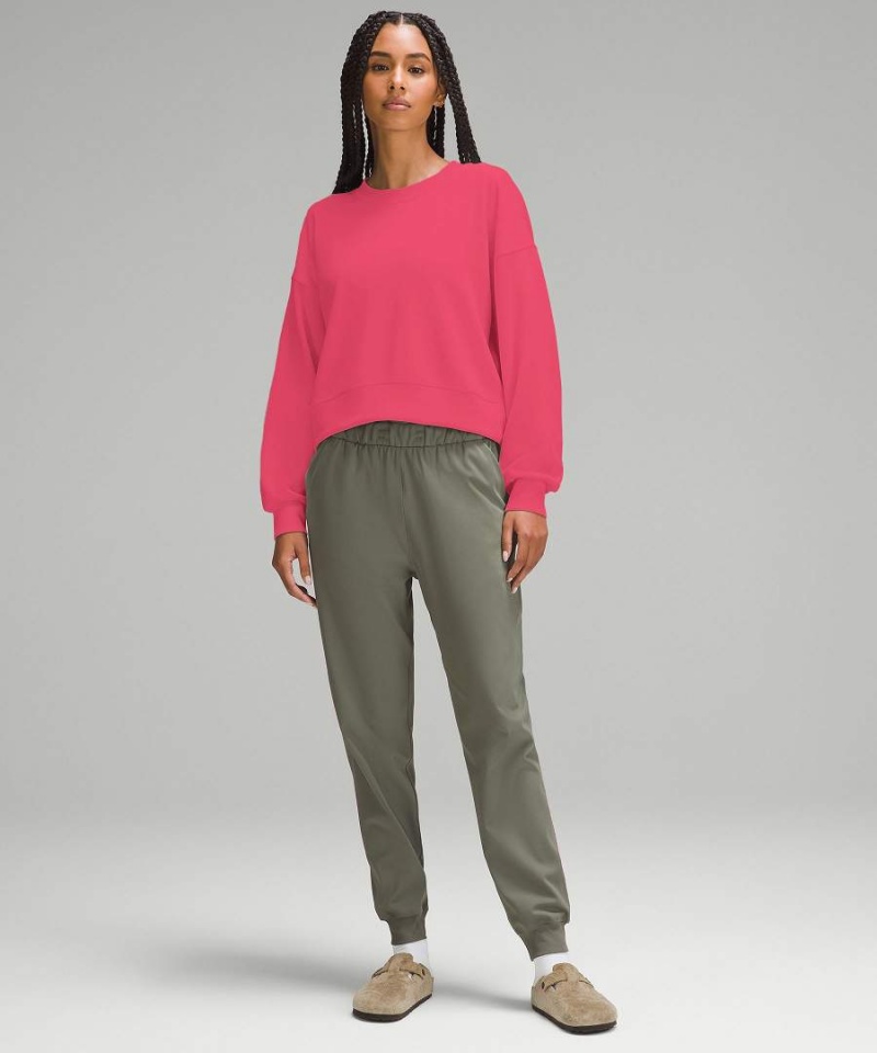 Sudaderas Lululemon Softstreme Perfectly Oversized Cropped Crew Mujer Azules Chile | 904IAERKZ