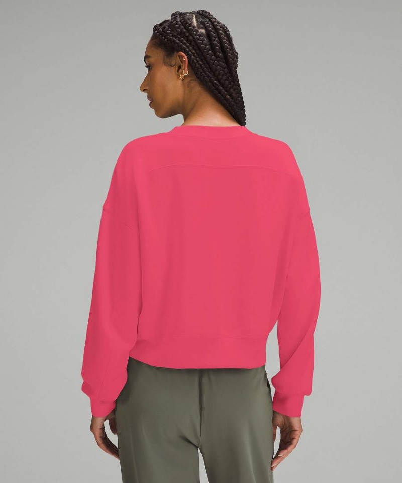 Sudaderas Lululemon Softstreme Perfectly Oversized Cropped Crew Mujer Azules Chile | 904IAERKZ