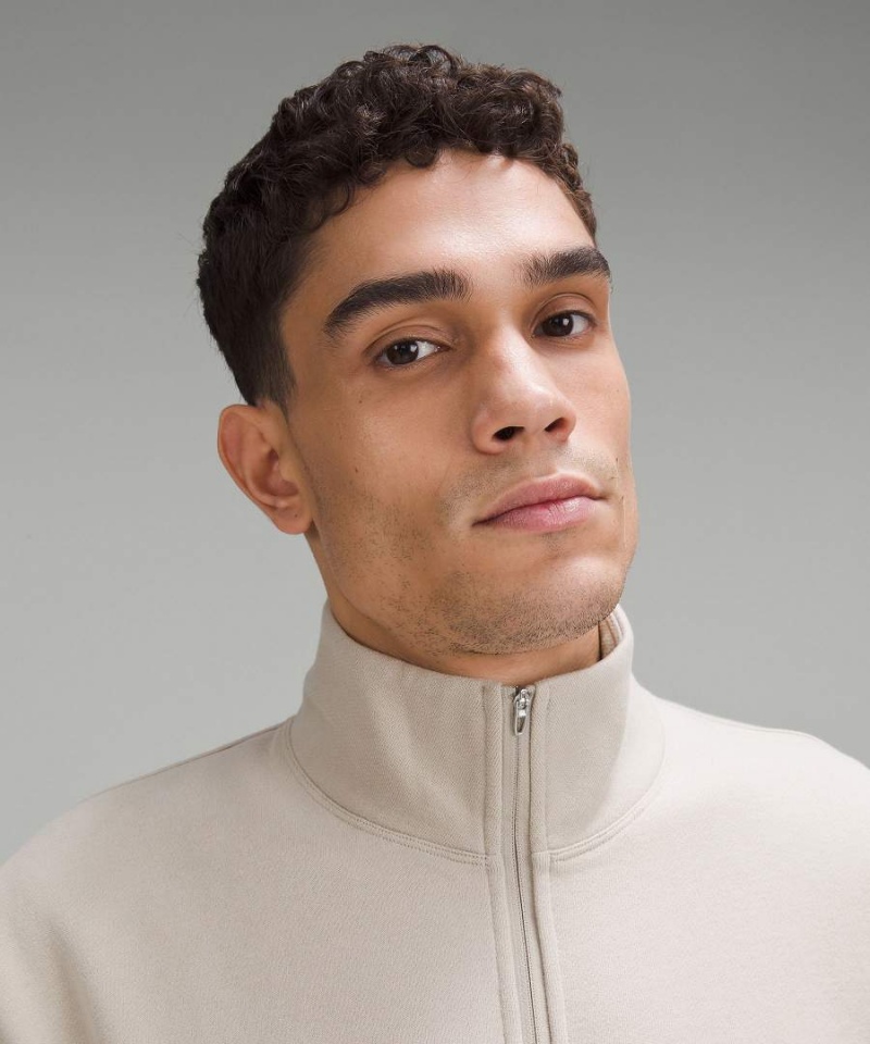 Sudaderas Lululemon Steady State Half Zip Hombre Beige Chile | 651MAYPTU