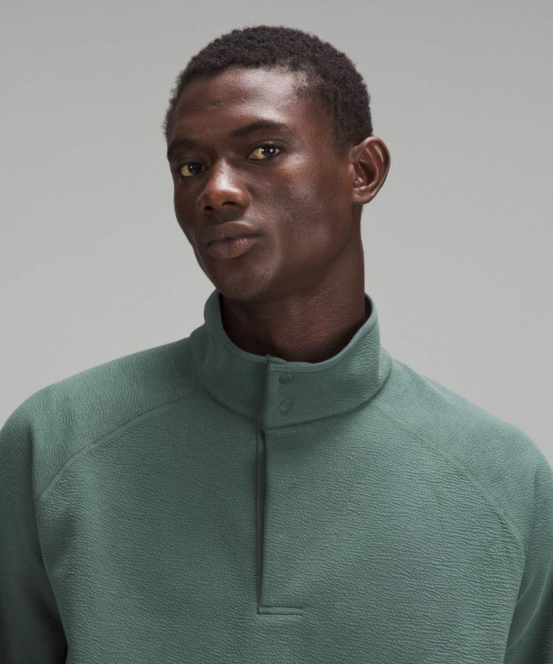 Sudaderas Lululemon Textured Spacer Anorak Hombre Verde Oscuro Chile | 935KWYBDZ