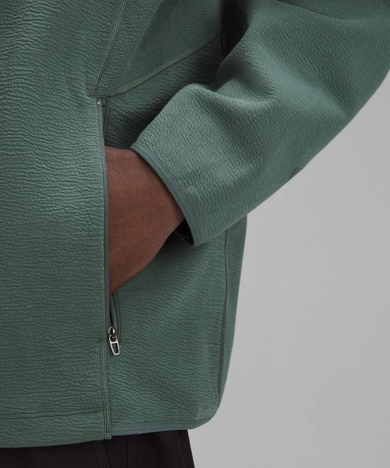 Sudaderas Lululemon Textured Spacer Anorak Hombre Verde Oscuro Chile | 935KWYBDZ