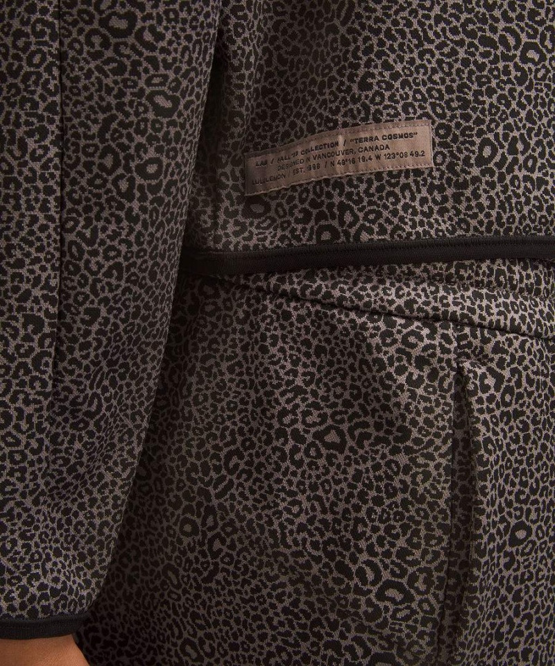 Sudaderas Lululemon lab Double-Knit Jacquard Half Zip Mujer Negras Chile | 572YISVDN