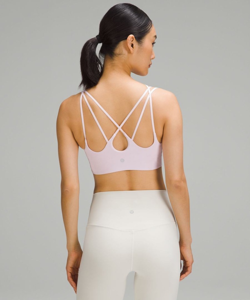 Sujetador Deportivo Lululemon Acanalado Nulu Tiras Yoga Bra Light Support, A/B Cup Mujer Rosas Chile | 618JCKGNX