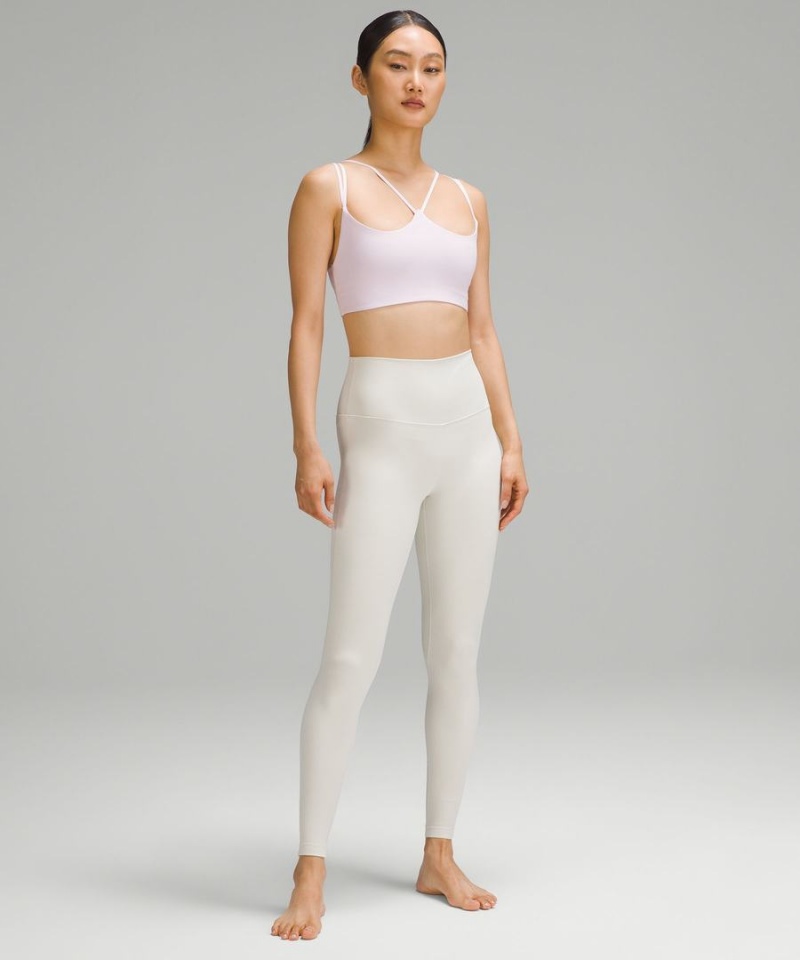 Sujetador Deportivo Lululemon Acanalado Nulu Tiras Yoga Bra Light Support, A/B Cup Mujer Rosas Chile | 618JCKGNX