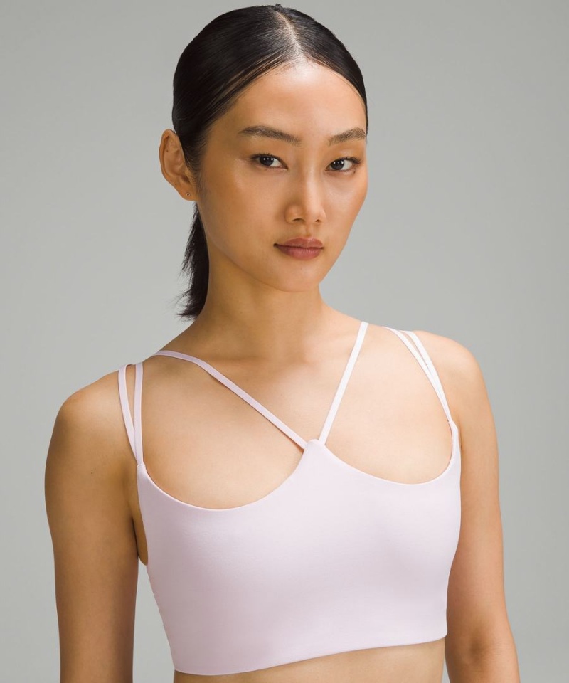 Sujetador Deportivo Lululemon Acanalado Nulu Tiras Yoga Bra Light Support, A/B Cup Mujer Rosas Chile | 618JCKGNX
